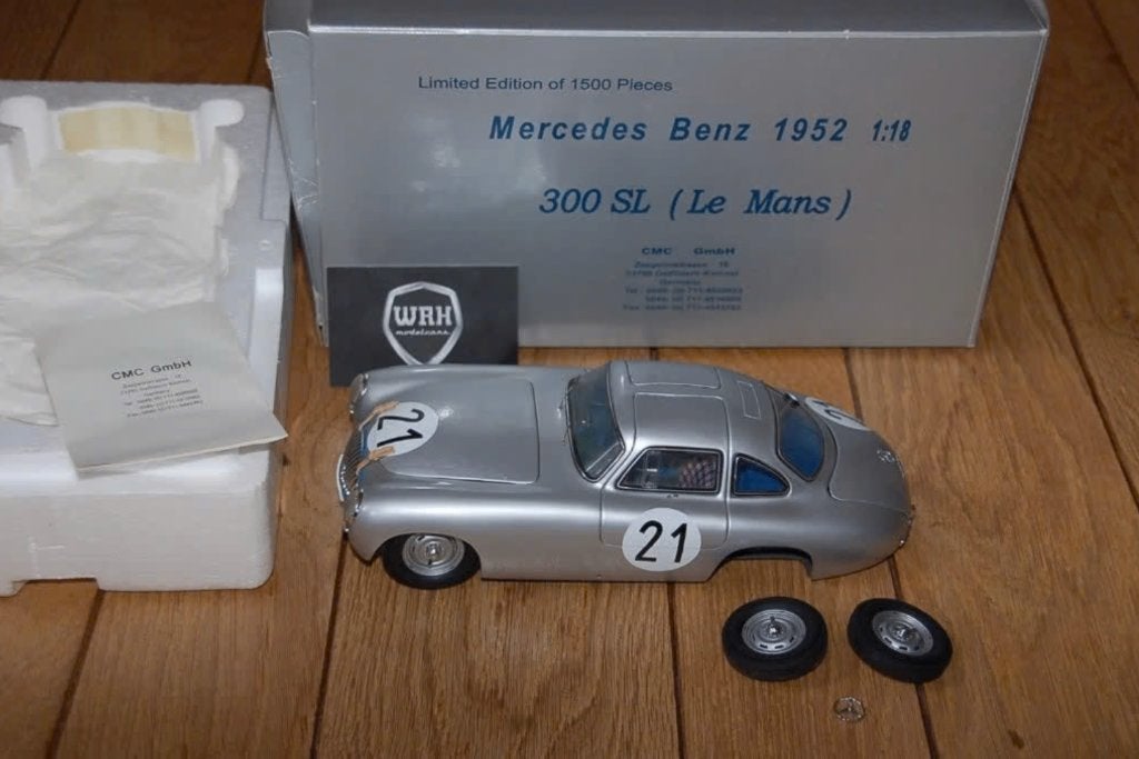 MERCEDES 300 SL LEMANS #21 CMC M-029 SCHADE SEE INFO WRH, Verzenden, Gebruikt, Auto, Overige merken