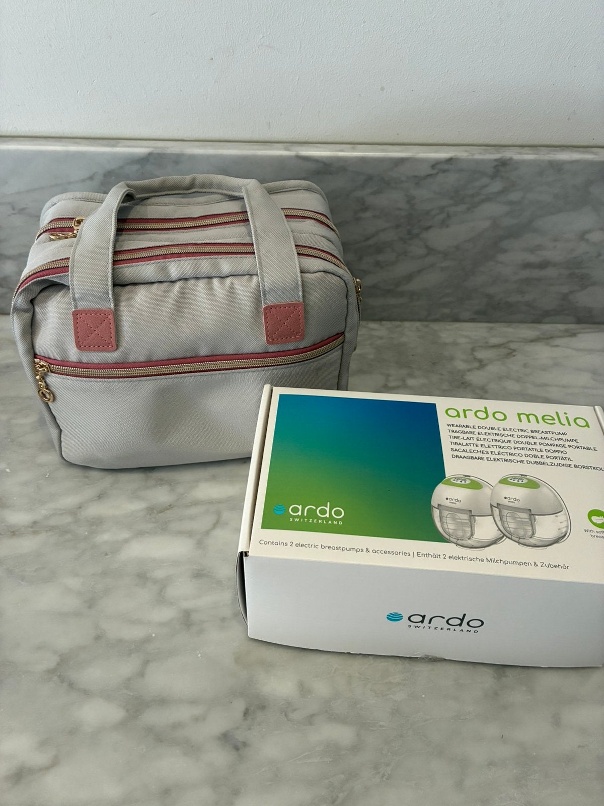 Ardo Melia dubbele borstkolf handsfree, Kinderen en Baby's, Ophalen, Dubbelzijdig, Zo goed als nieuw, Borstkolf