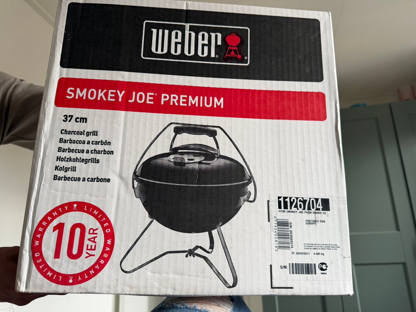 Tafelmodel weber bbq 37 cm, Ophalen, Nieuw