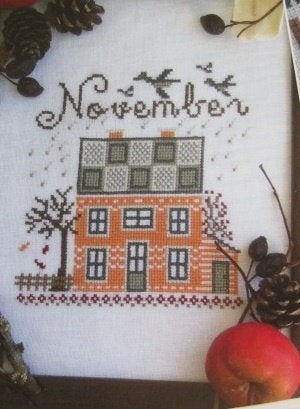 Borduurpatroon  Huis in November en December  nr 9654, Verzenden, Nieuw, Handborduren, Patroon