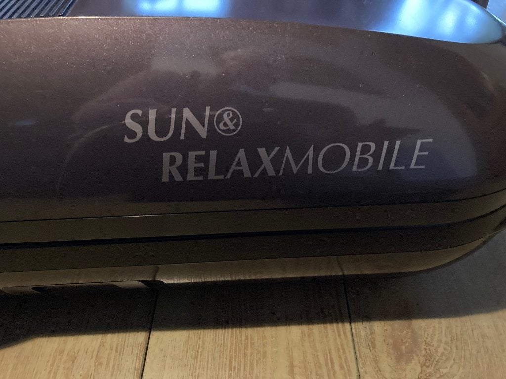 Sun & Relaxmobile Zonnebank - Compact en Mobiel, Witgoed en Apparatuur, Zonnebanken en Gezichtsbruiners, Ophalen, Gebruikt, Zonnebank enkelzijdig