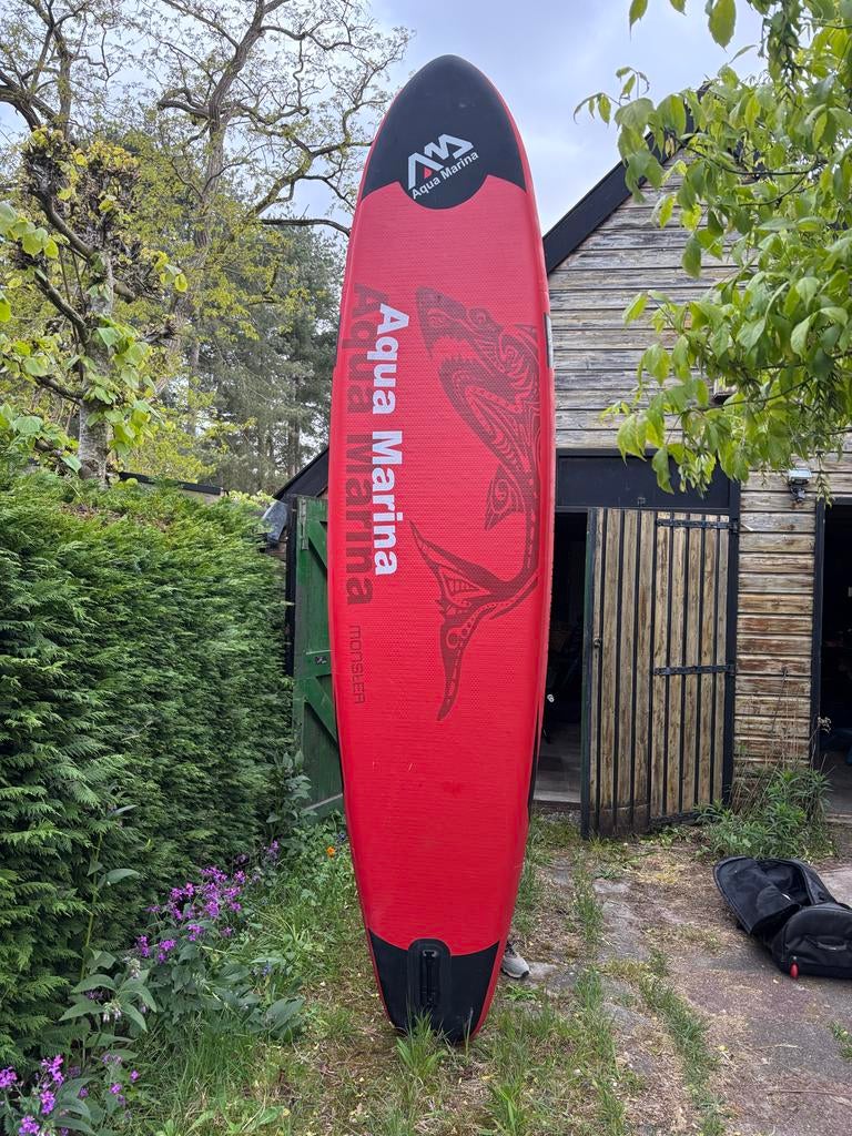 Complete SUP set met wielen tas en zitje - Aqua Marina, Ophalen of Verzenden, Gebruikt