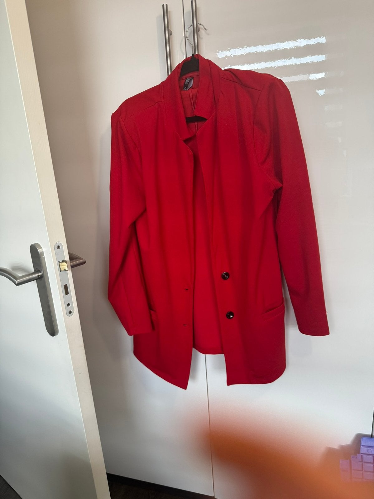 Rode colbert jasje xl, Ophalen of Verzenden, Zo goed als nieuw, Maat 46/48 (XL) of groter, Rood