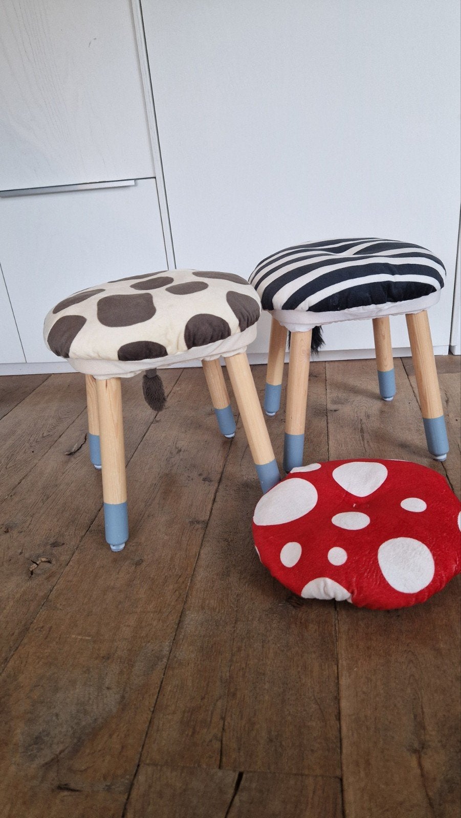 Flisat Ikea krukjes met kussentjes, Kinderen en Baby's, Ophalen, Zo goed als nieuw, Stoel(en)