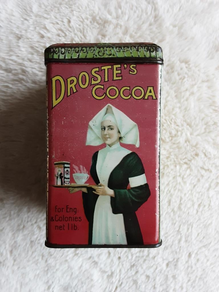 DROSTE EXPORT , ENGELS 500 Gr., Verzamelen, Blikken, Ophalen of Verzenden, Gebruikt, Overige, Droste