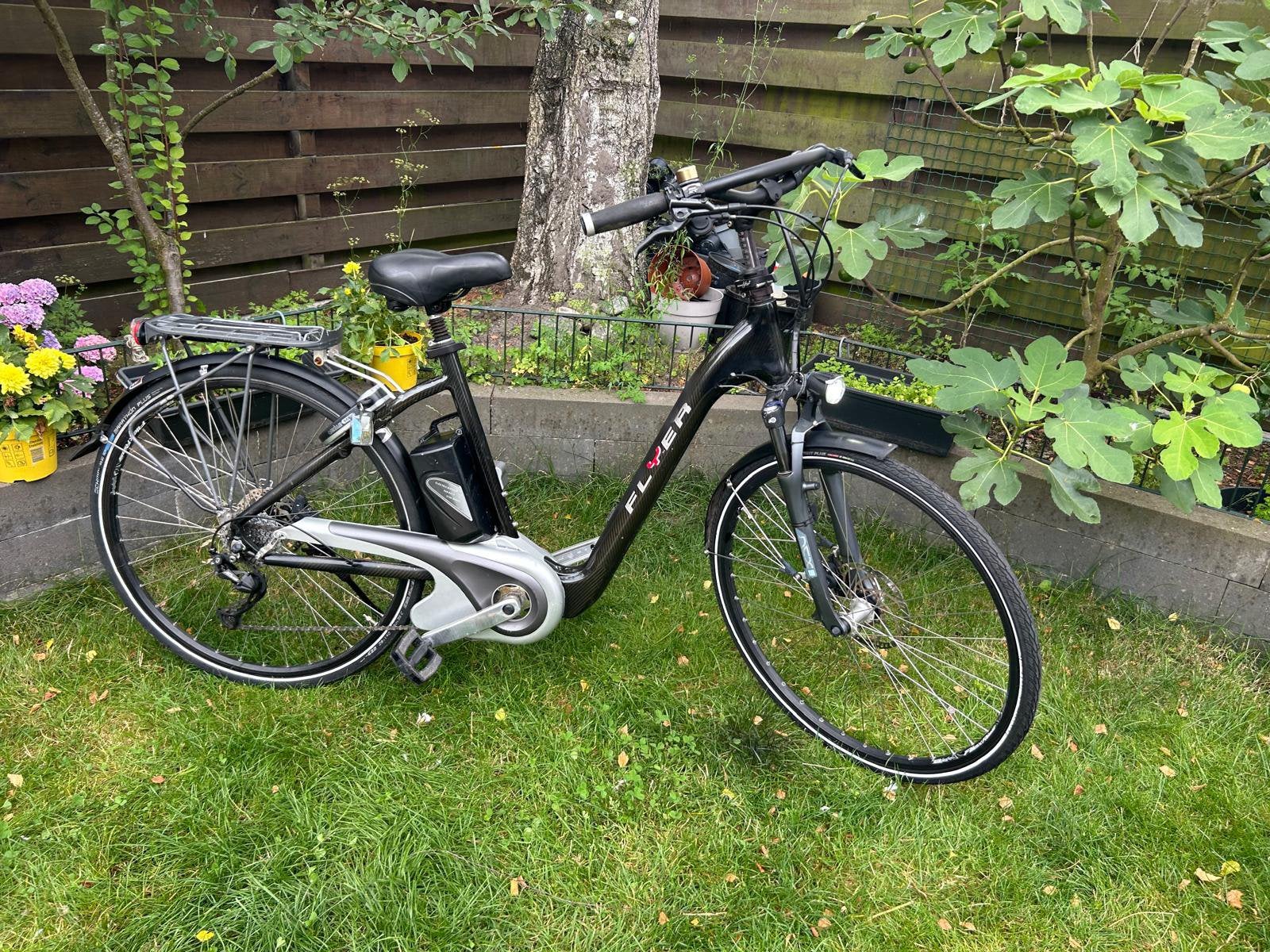 Elektrische fiets FLYER van carbon (licht gewicht), 47 tot 51 cm, Ophalen, Zo goed als nieuw, Overige merken