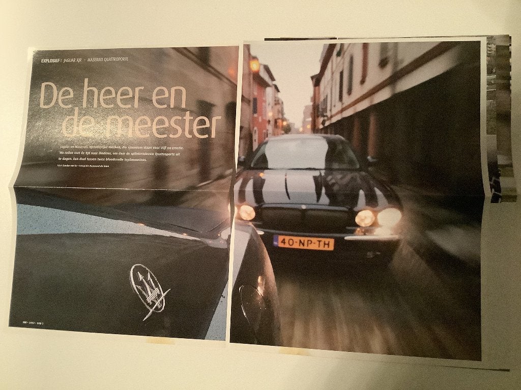 Artikel Jaguar XJR & Maserati Quattroporte, Boeken, Ophalen of Verzenden, Zo goed als nieuw, Overige merken
