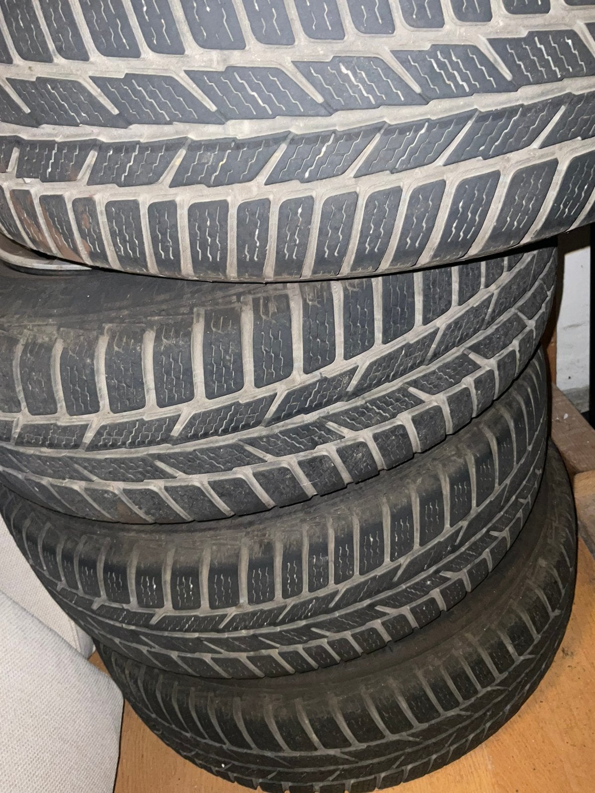 Set winterbanden 175/65 R14 stalen velg, Ophalen, Gebruikt