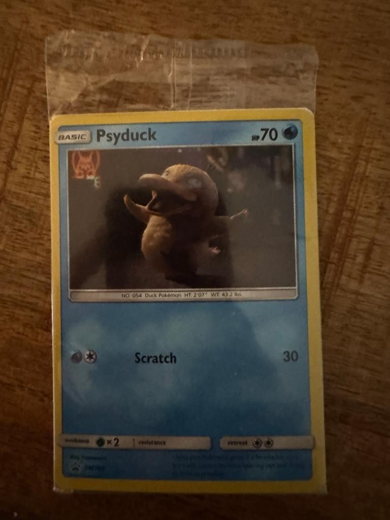 sealed Pokémon Kaart Psyduck Promo Kaart, Ophalen of Verzenden, Nieuw, Losse kaart