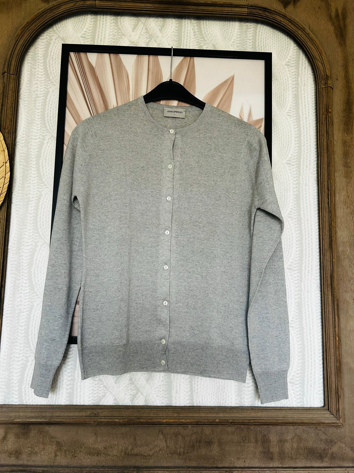 John Smedley Merino Wol Vest Lichtgrijs Maat L Nieuw, Kleding | Dames, Ophalen of Verzenden, Nieuw, Grijs