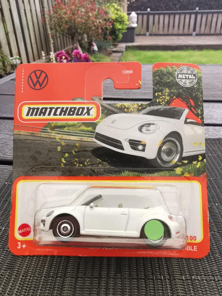 Matchbox VW New Beetle cabriolet wit, Ophalen of Verzenden, Nieuw, Auto