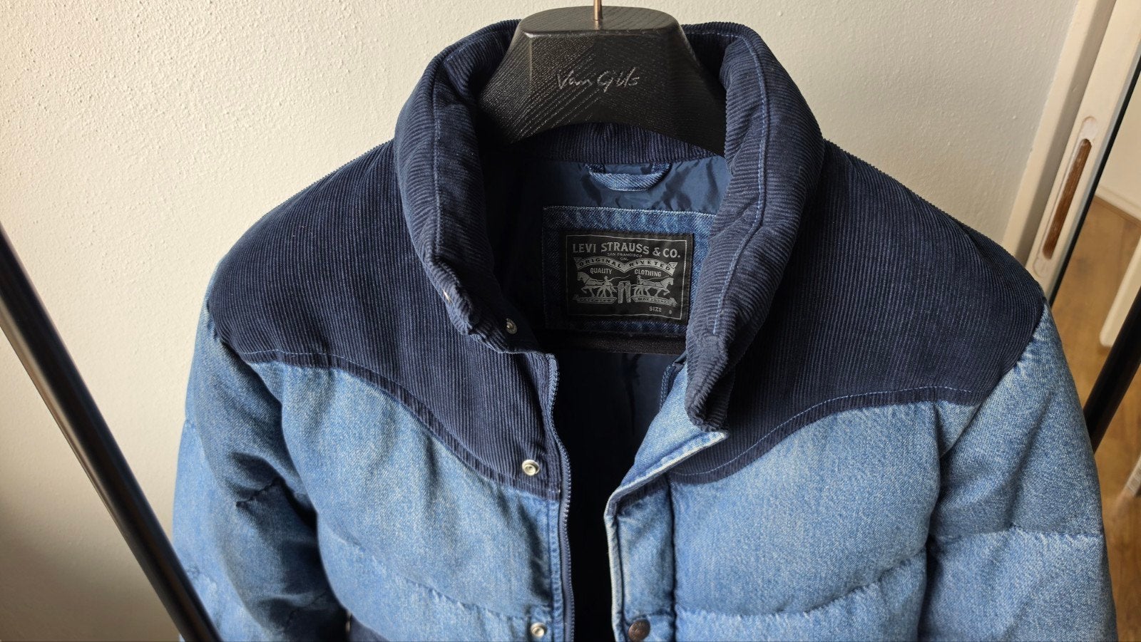 Levi's Wild West Puffer maat M, Ophalen of Verzenden, Zo goed als nieuw, Blauw