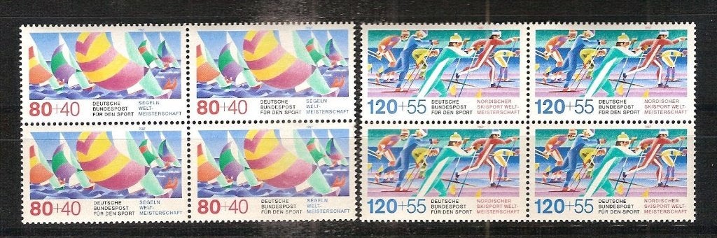 BRD 1310-1311 postfris blok van 4, Ophalen of Verzenden, BRD, Postfris