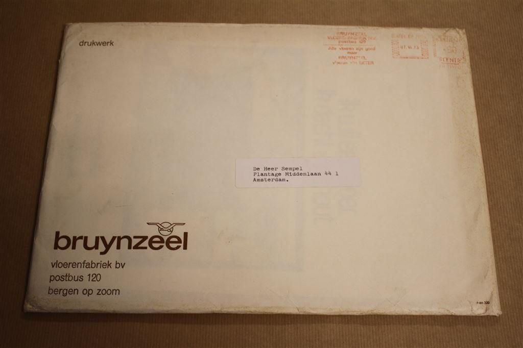 Zeldzame Bruynzeel Catalogus [Vloeren] met envelop !!, Ophalen of Verzenden, Gelezen