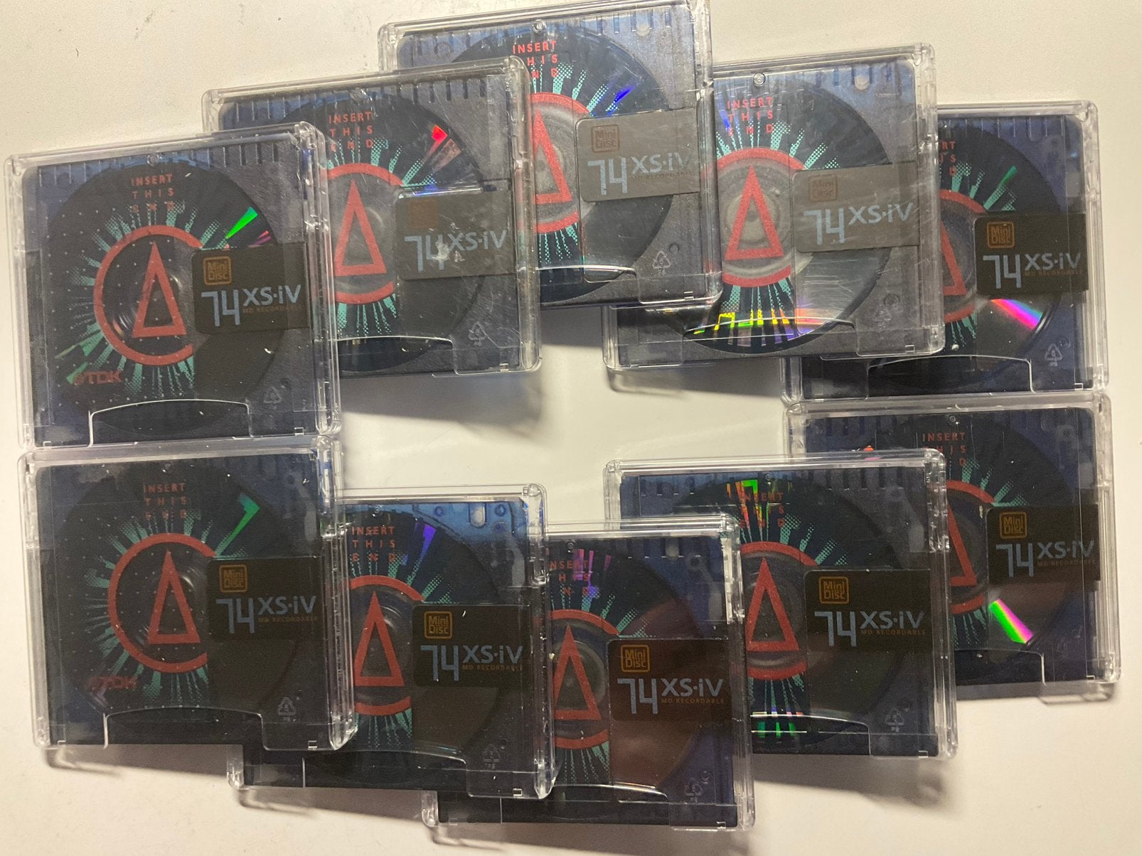 Minidisc’s. TDK XS-IV 74. 10x i.p.st.  74 minuten, Ophalen of Verzenden