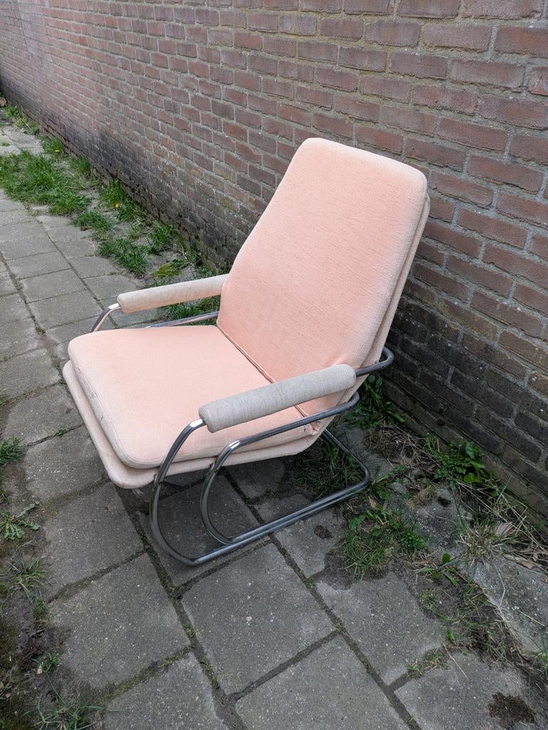 Vintage Fauteuil Jan des Bouvrie Jaren 70 Stoel Gelderland, Ophalen of Verzenden, Gebruikt, Eén