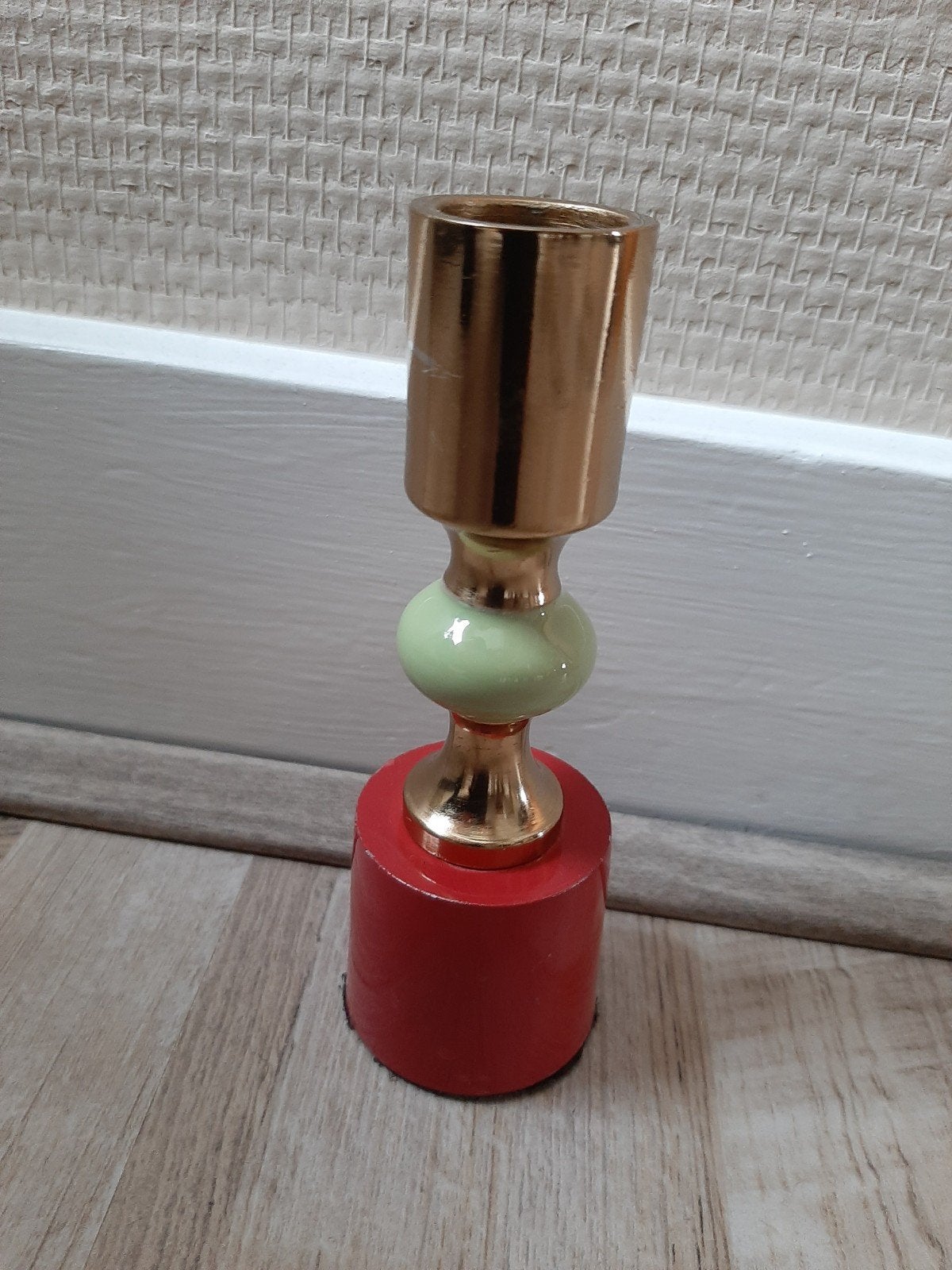 retro hippe kaarsenstandaard, Antiek en Kunst, Ophalen of Verzenden