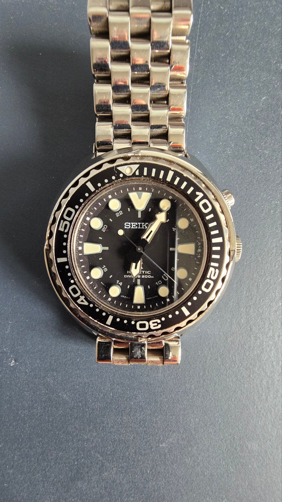 Seiko Prospex SUN019P1 Kinetic GMT duikhorloge, Staal, Polshorloge, Ophalen of Verzenden, Zo goed als nieuw