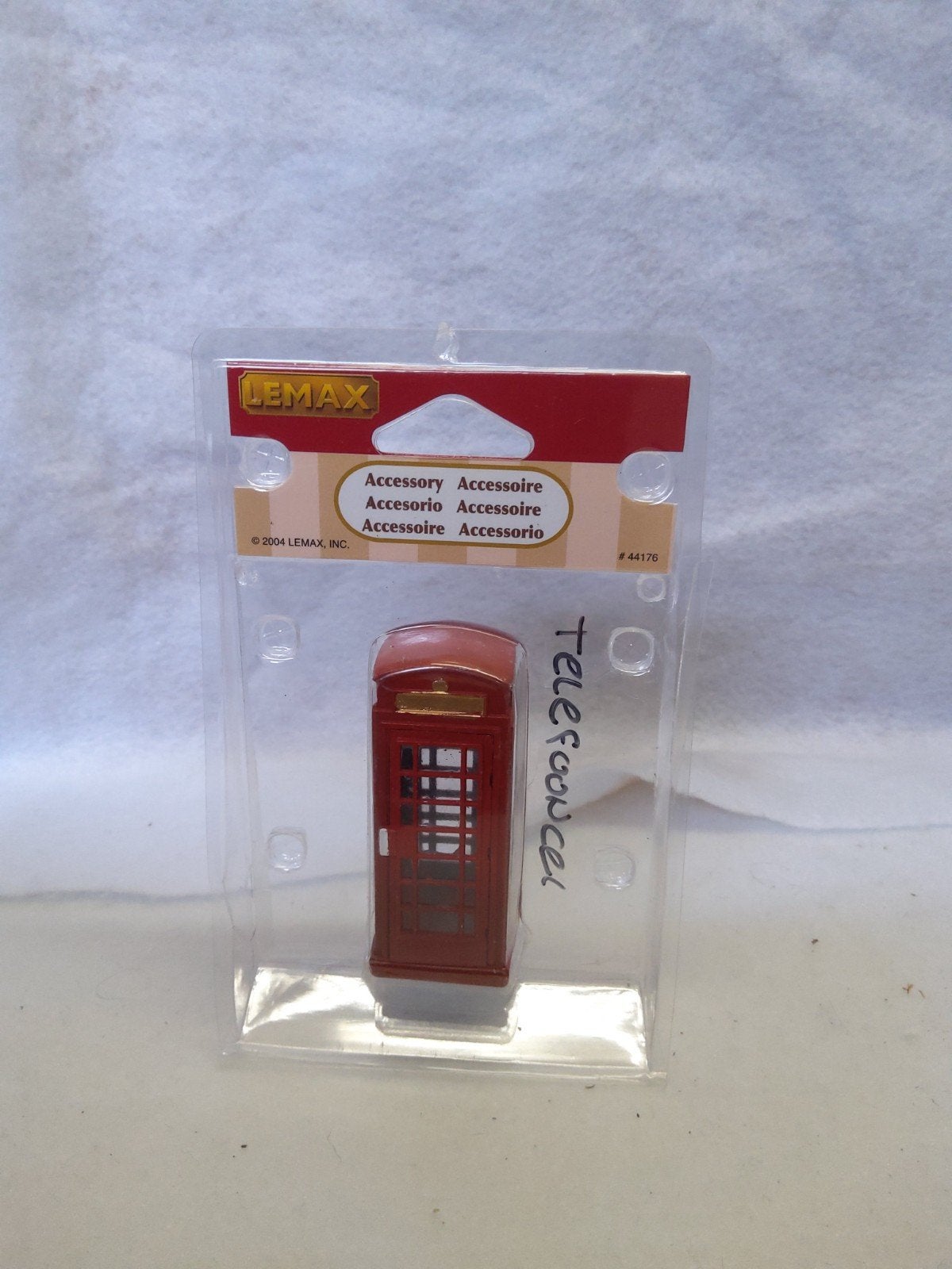 Lemax 44176 Telefooncel - Kerstdorp Accessoire  B5, Ophalen of Verzenden, Zo goed als nieuw