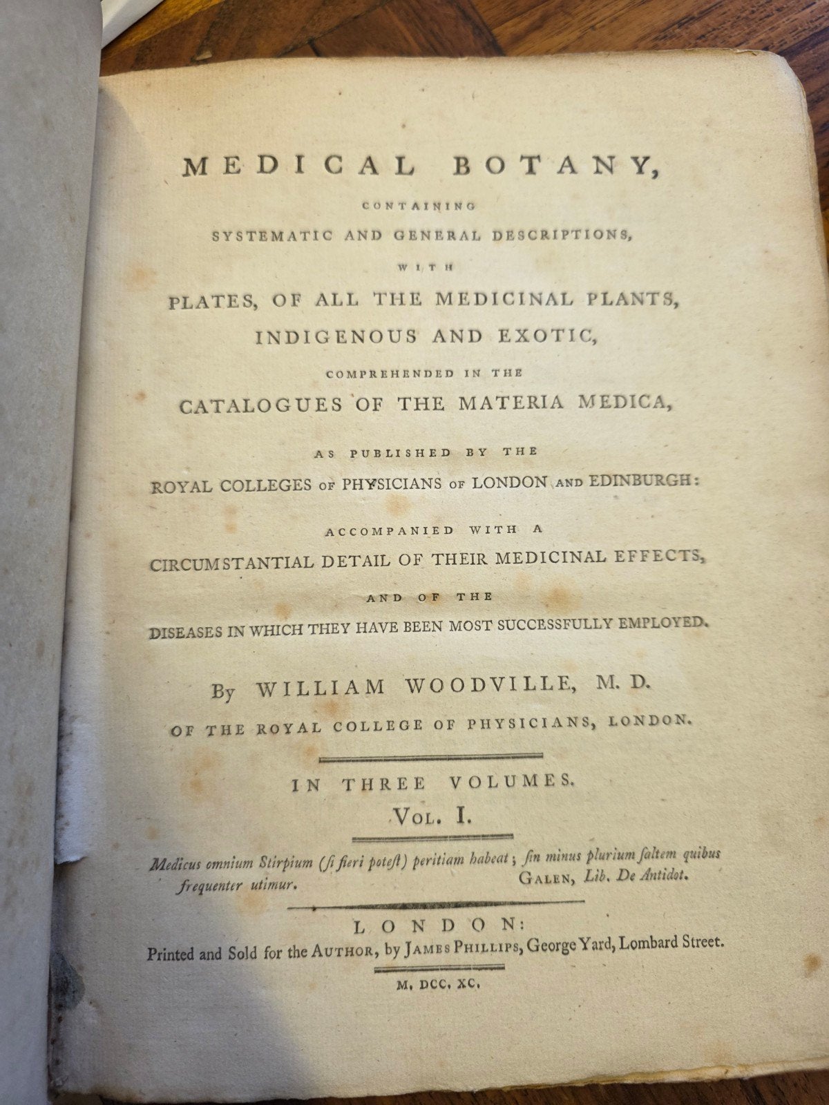 Woodville - Medical Botany - 1790, Ophalen of Verzenden, William Woodville
