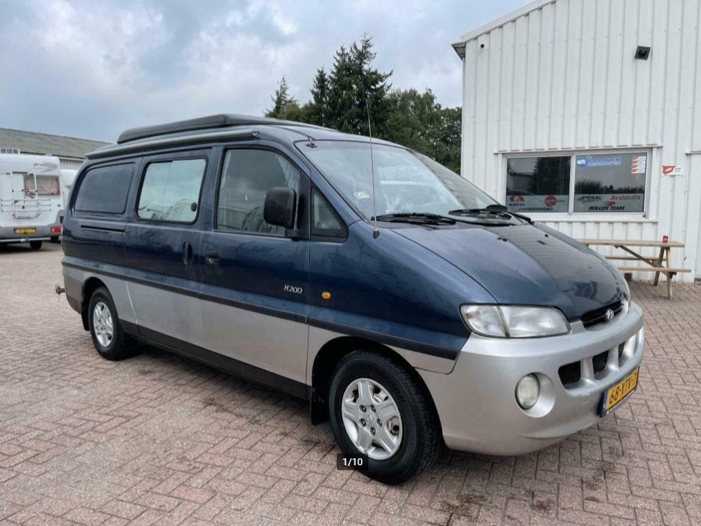 Hyundai H200 Camperbus Kampeerbus, Auto's, Achterwielaandrijving, Overige modellen, 700 kg, Blauw