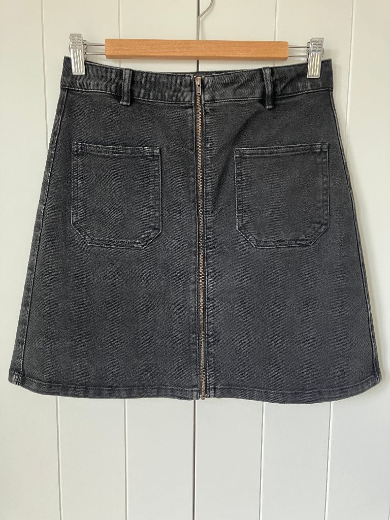 Object Objyrga denim rok - S, Kleding | Dames, Rokken, Zo goed als nieuw, Maat 36 (S), Zwart, Boven de knie, Ophalen of Verzenden