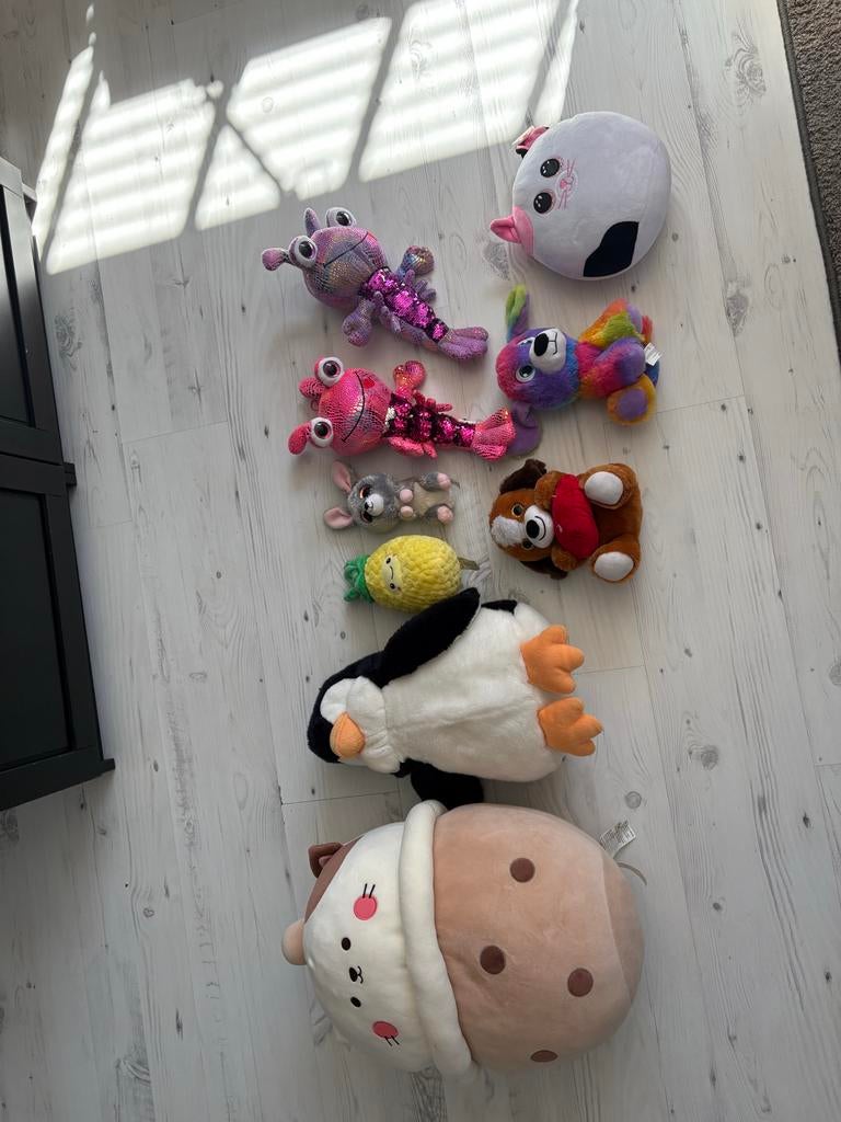 Verschillende knuffels - apart kopen kan ook!, Gebruikt, Overige typen, Ophalen of Verzenden, Middelgroot (20 tot 80 cm)