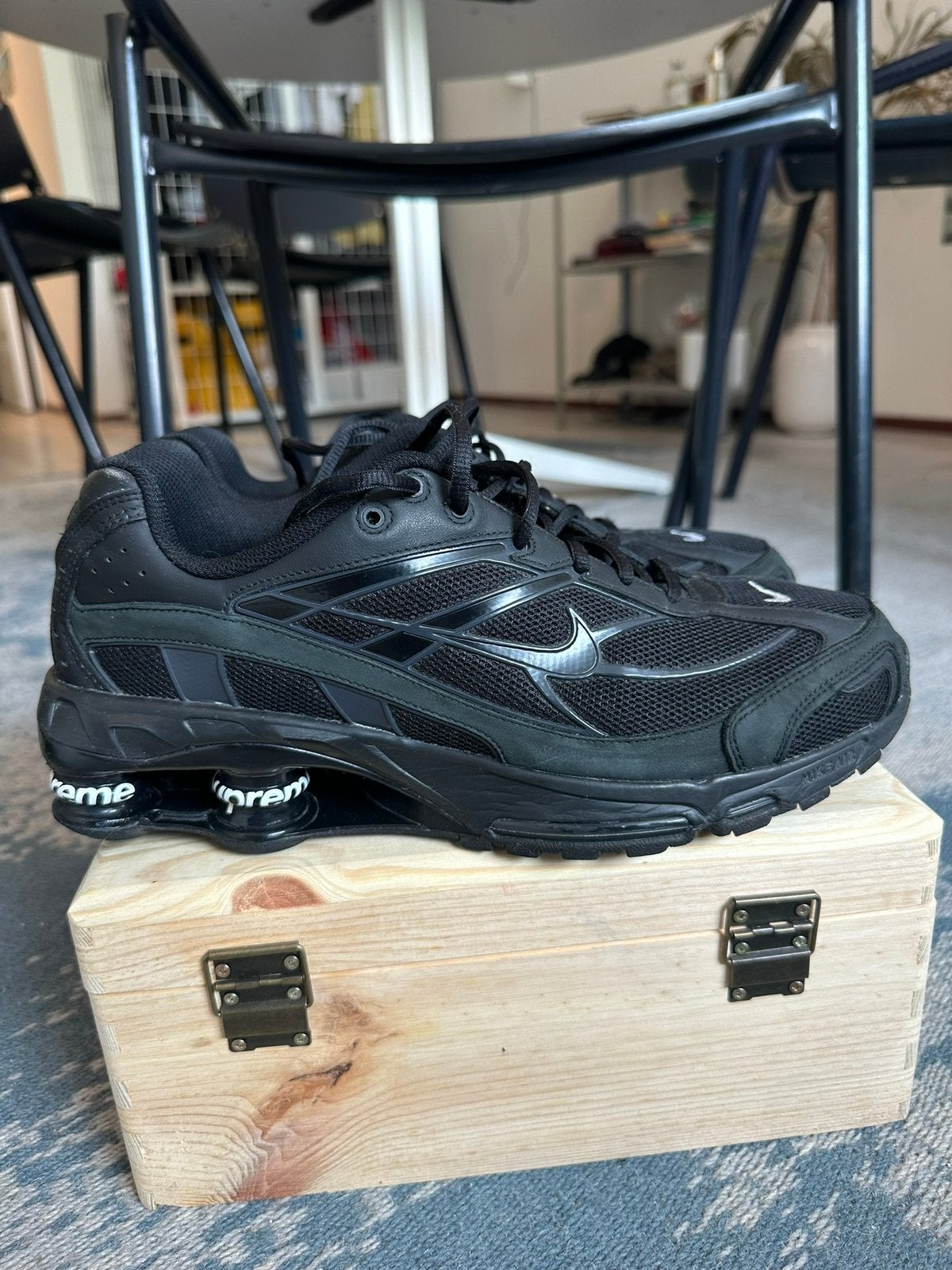 Nike Supreme Shox Ride 2 SP 45, Kleding | Heren, Schoenen, Zwart, Ophalen of Verzenden, Sneakers of Gympen, Zo goed als nieuw