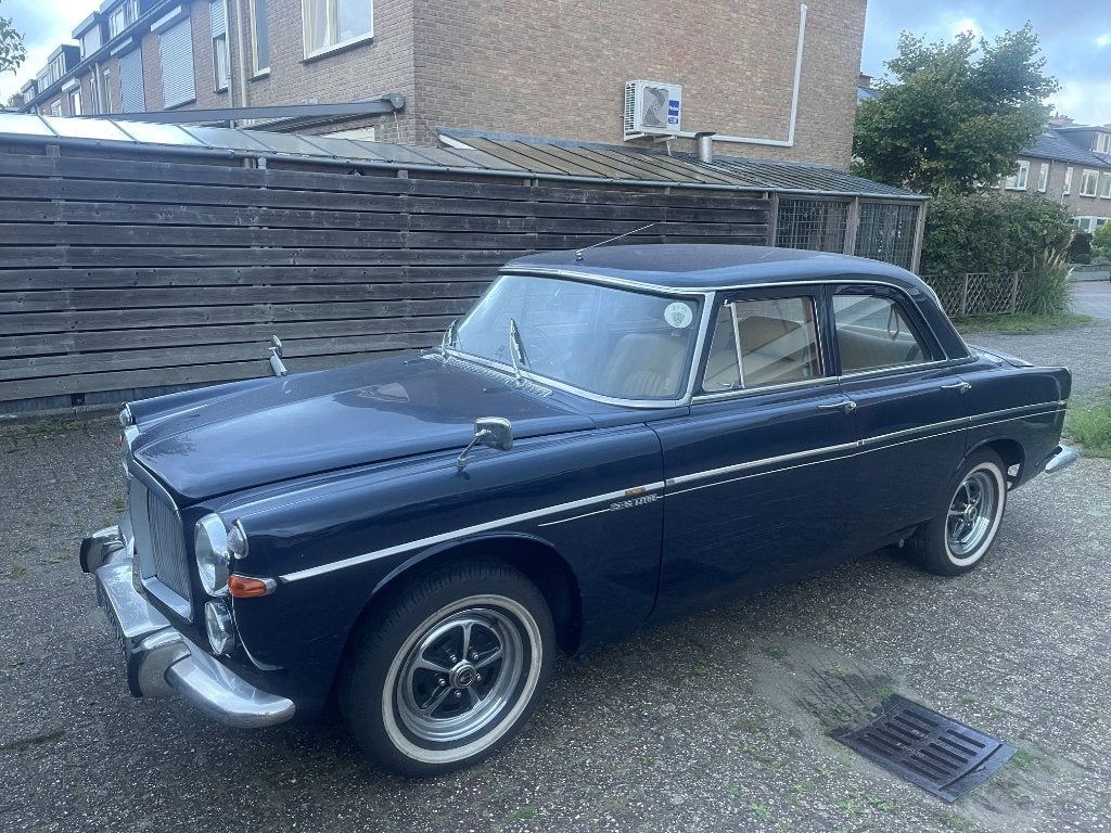 Rover 3500 3.5 Saloon AUT 1972 Blauw, Auto's, Automaat, Beige, Blauw, 3533 cc