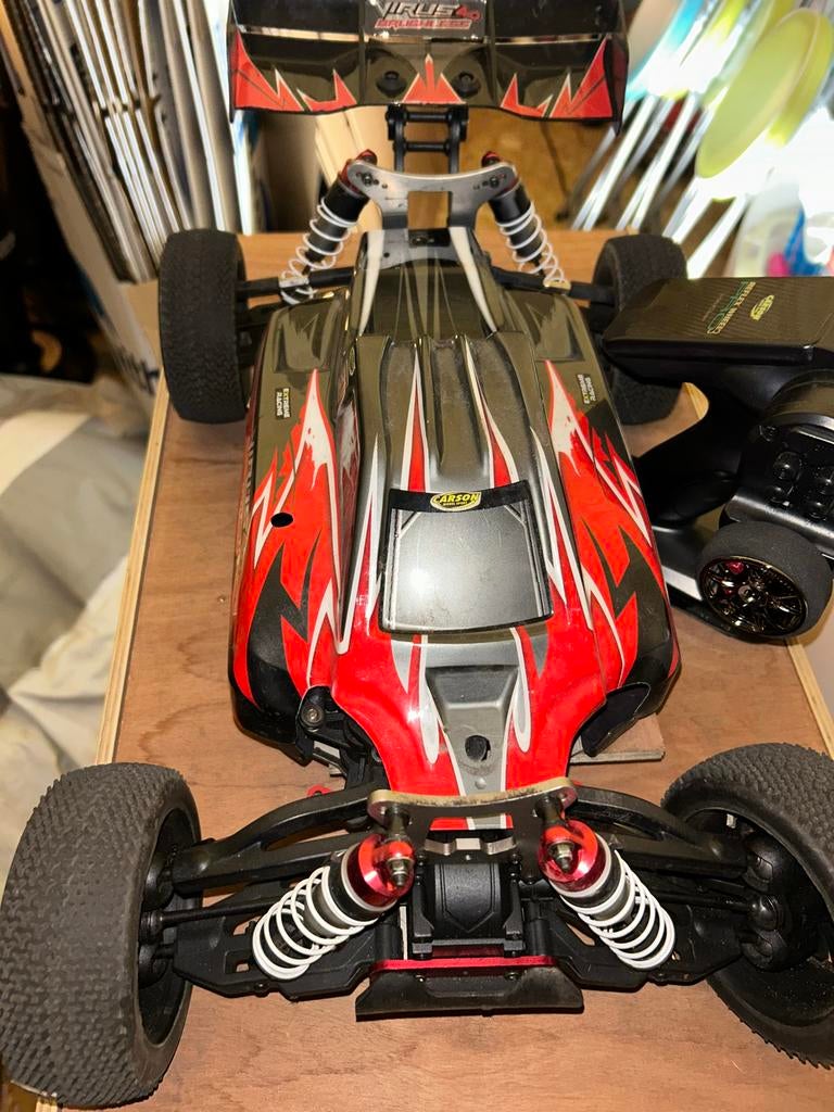 Carson Virus 4.0 RC Buggy - Klaar om te rijden!, Hobby en Vrije tijd, Modelbouw | Radiografisch | Auto's, Gebruikt, Auto offroad