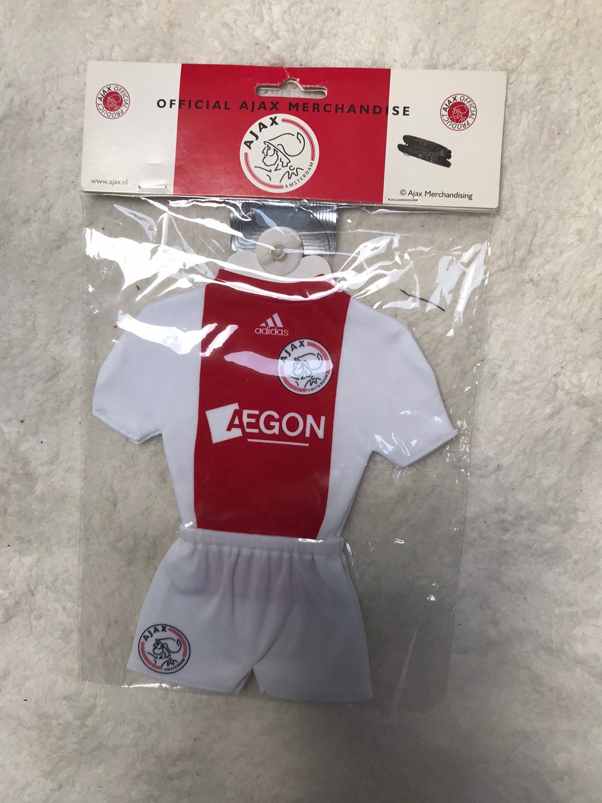 AJAX mini tenue voor aan uw autoruit, Maat XS of kleiner, Verzenden, Nieuw, Overige typen