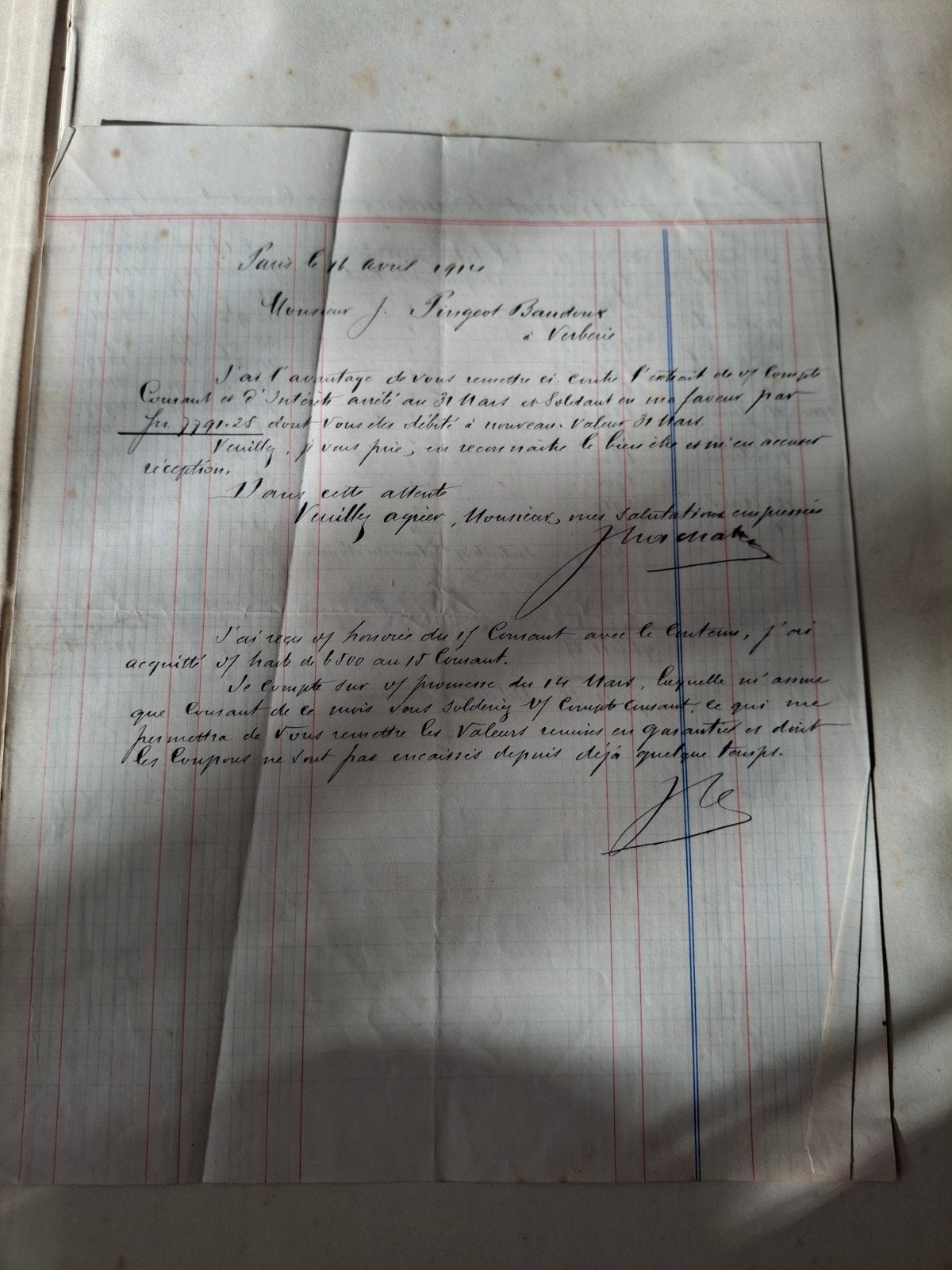 Antiek Grootboek uit 1913-1914 - Uniek Historisch kasboek, Ophalen of Verzenden