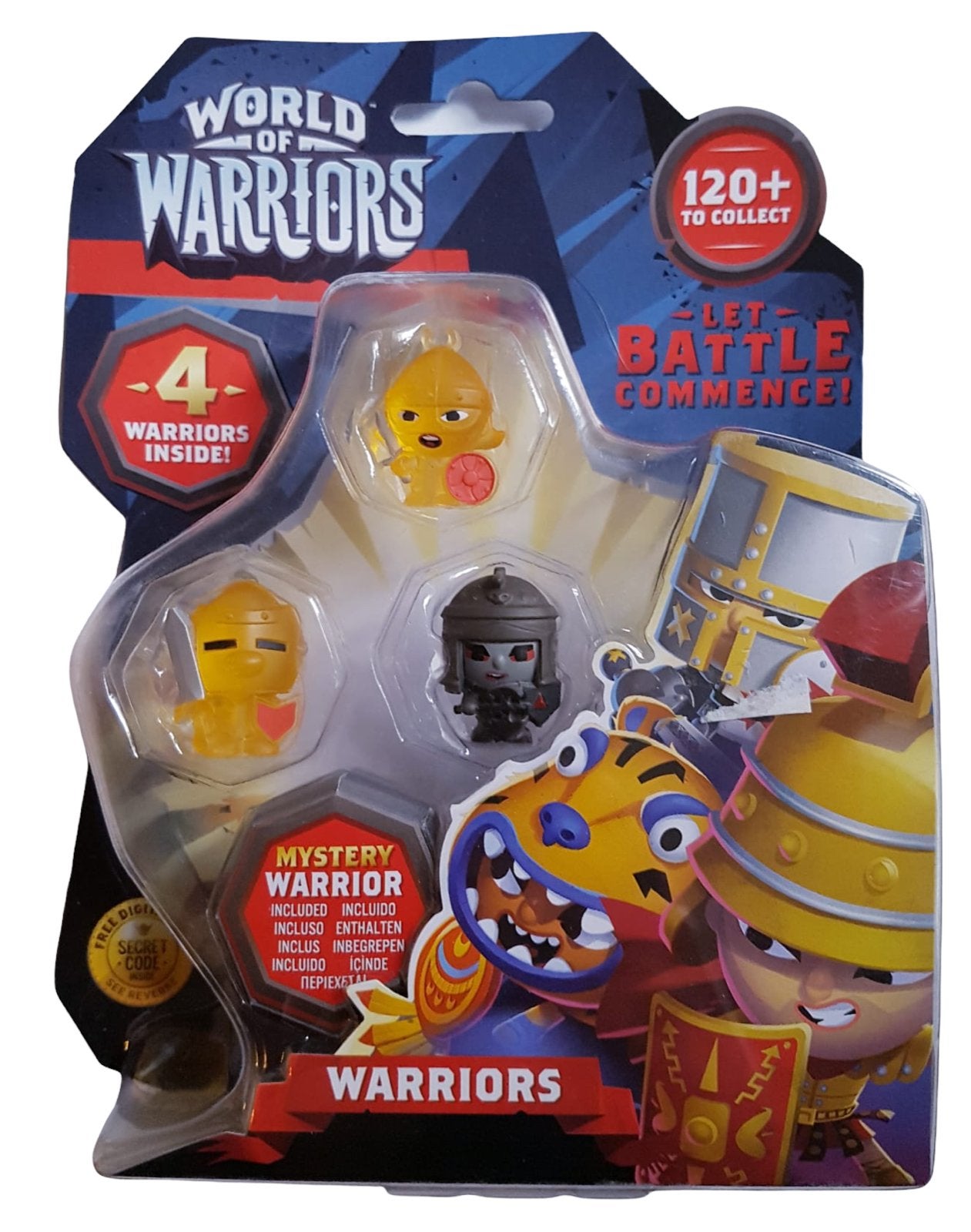 World of Warriors 4-pack met Mystery Warrior, Ophalen of Verzenden, Nieuw