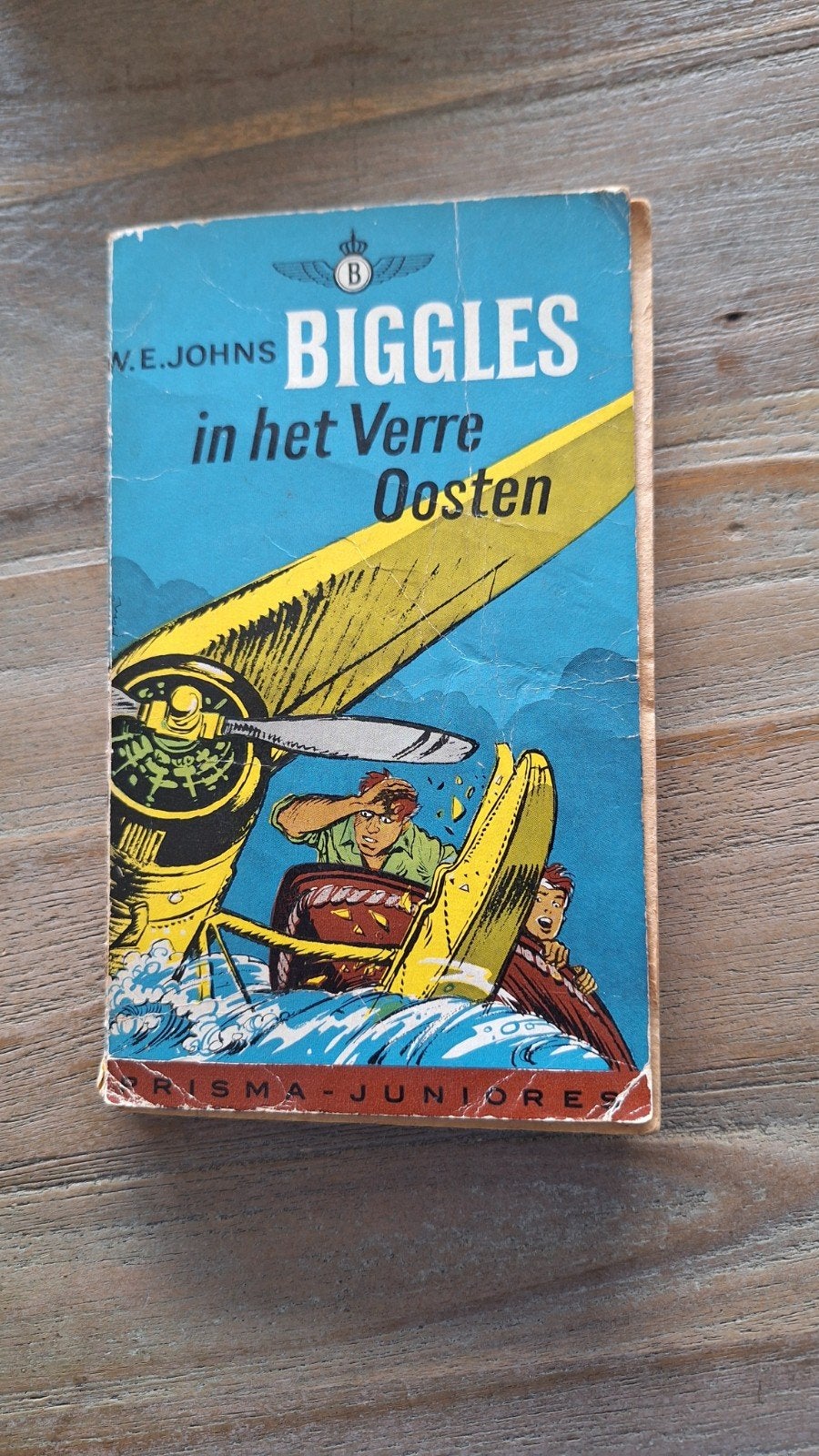 Biggles in het Verre Oosten - W.E. Johns (Prisma Juniores), Boeken, Ophalen of Verzenden, Gelezen, W.E. Johns, Fictie