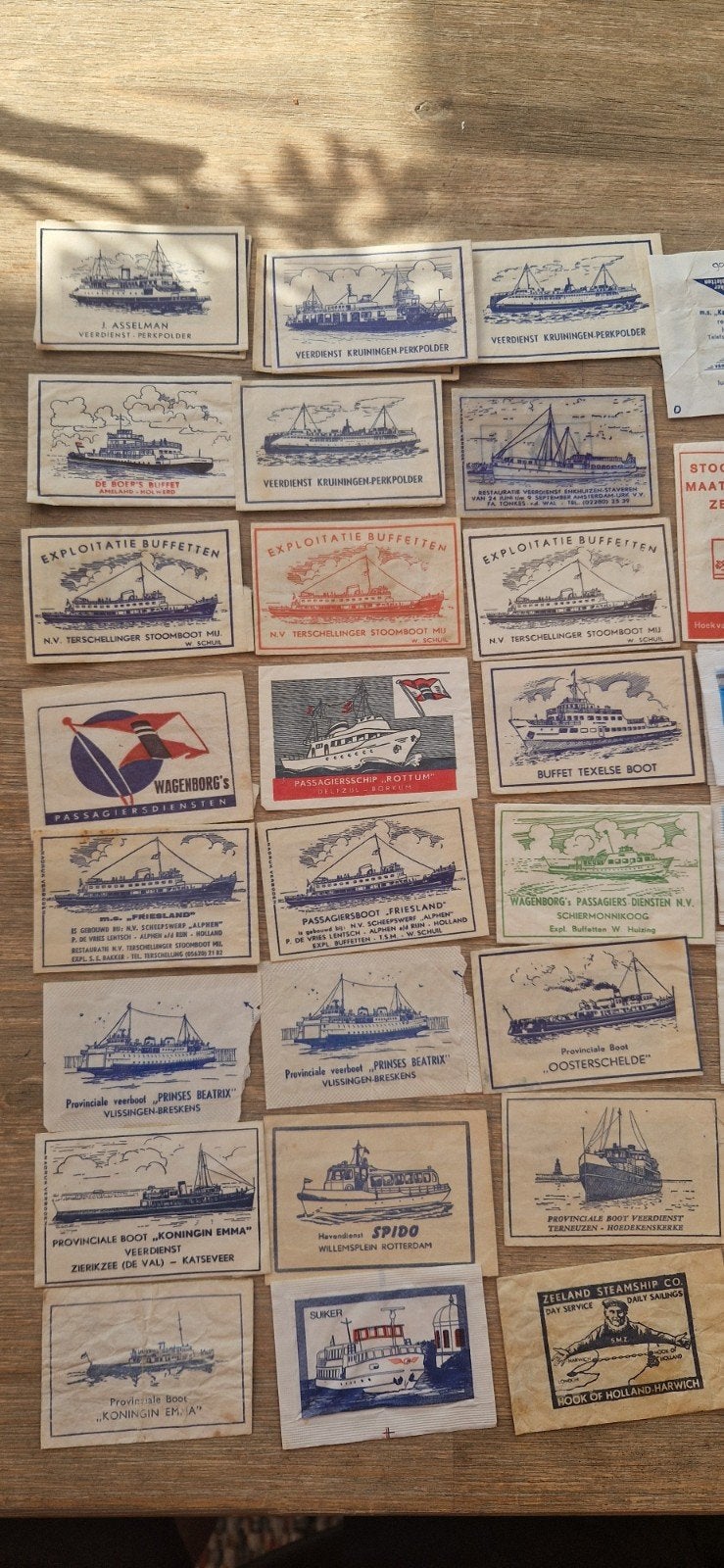 Suikerzakjes scheepvaart 75x, Verzamelen, Suikerzakjes, Ophalen of Verzenden