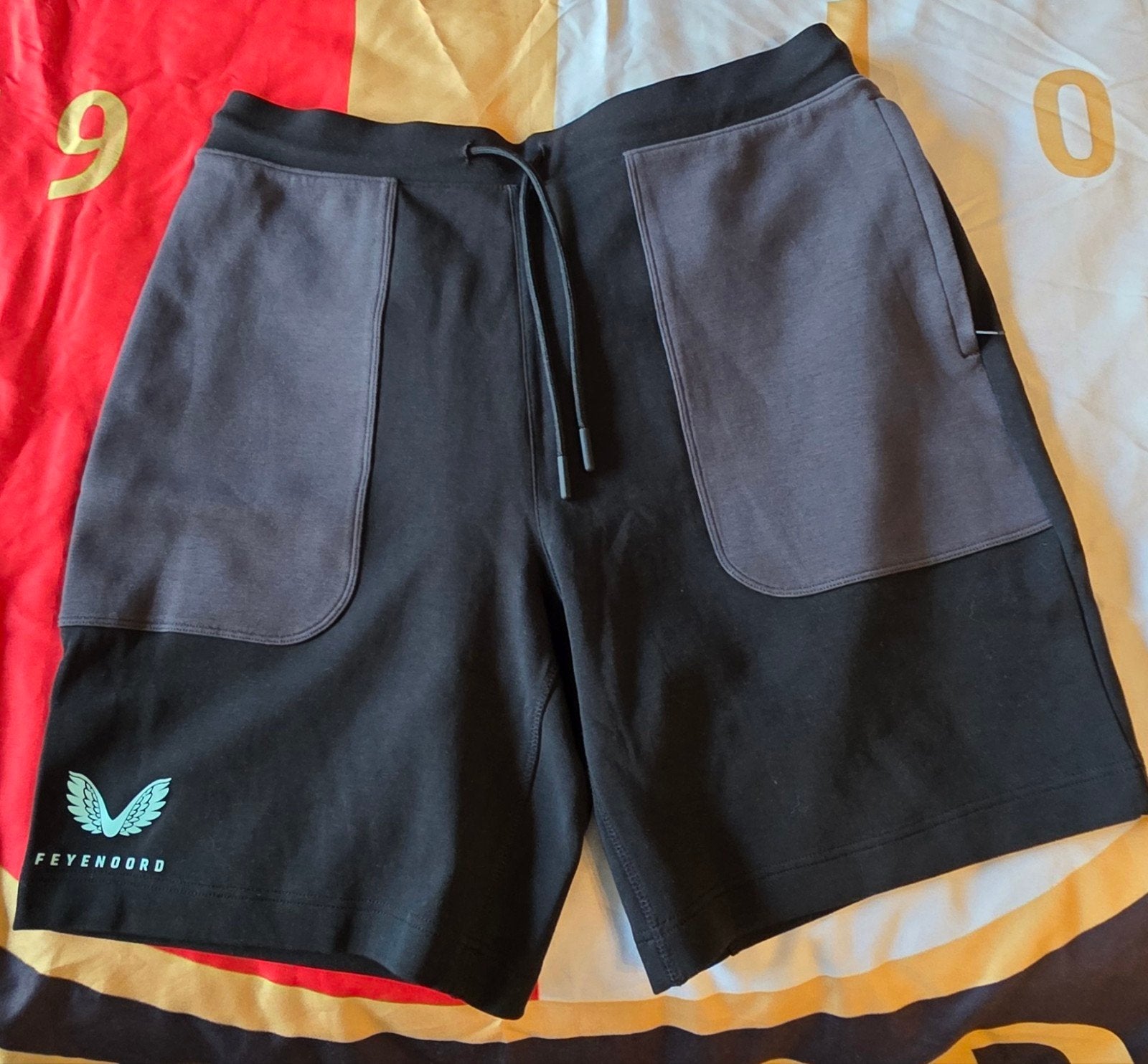 Feyenoord Castore trainingsshort - Maat L, Maat 52/54 (L), Castore, Zwart, Ophalen of Verzenden