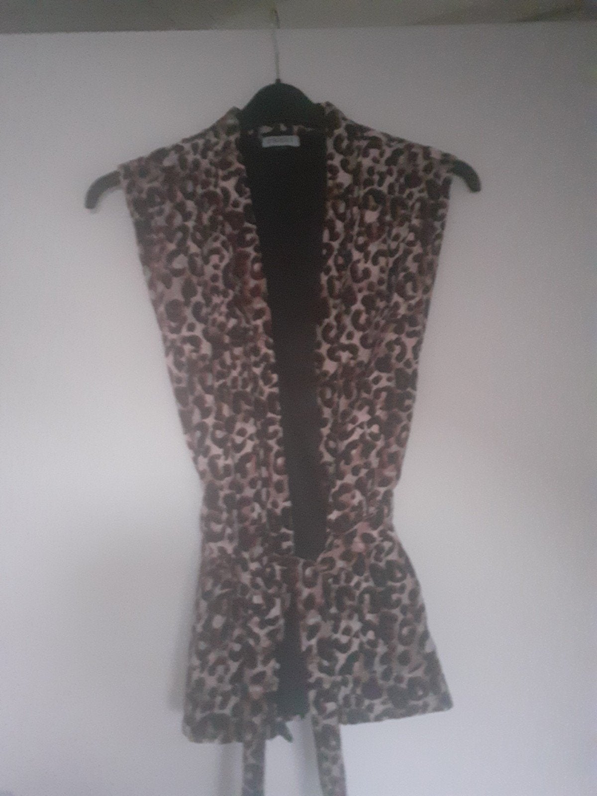 True Spirit Luipaardprint Mouwloos Vest S/M, Bruin, Ophalen of Verzenden, Maat 36 (S), True Spirit