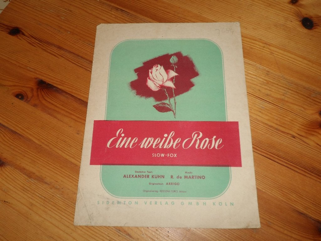 Eine weisse rose - martino / kuhn, Gebruikt, Gitaar, Ophalen of Verzenden, Artiest of Componist
