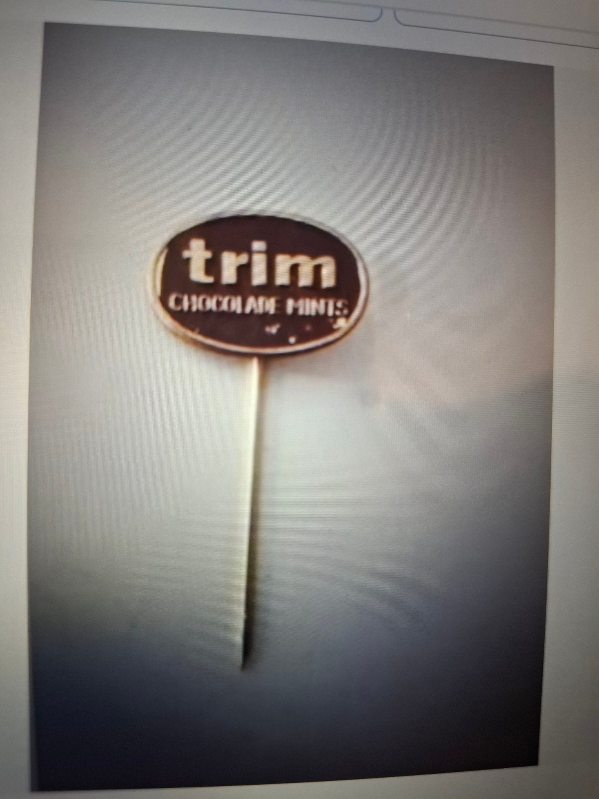 Speldje Trim' chocolade mini's, Ophalen of Verzenden, Zo goed als nieuw, Merk, Speldje of Pin