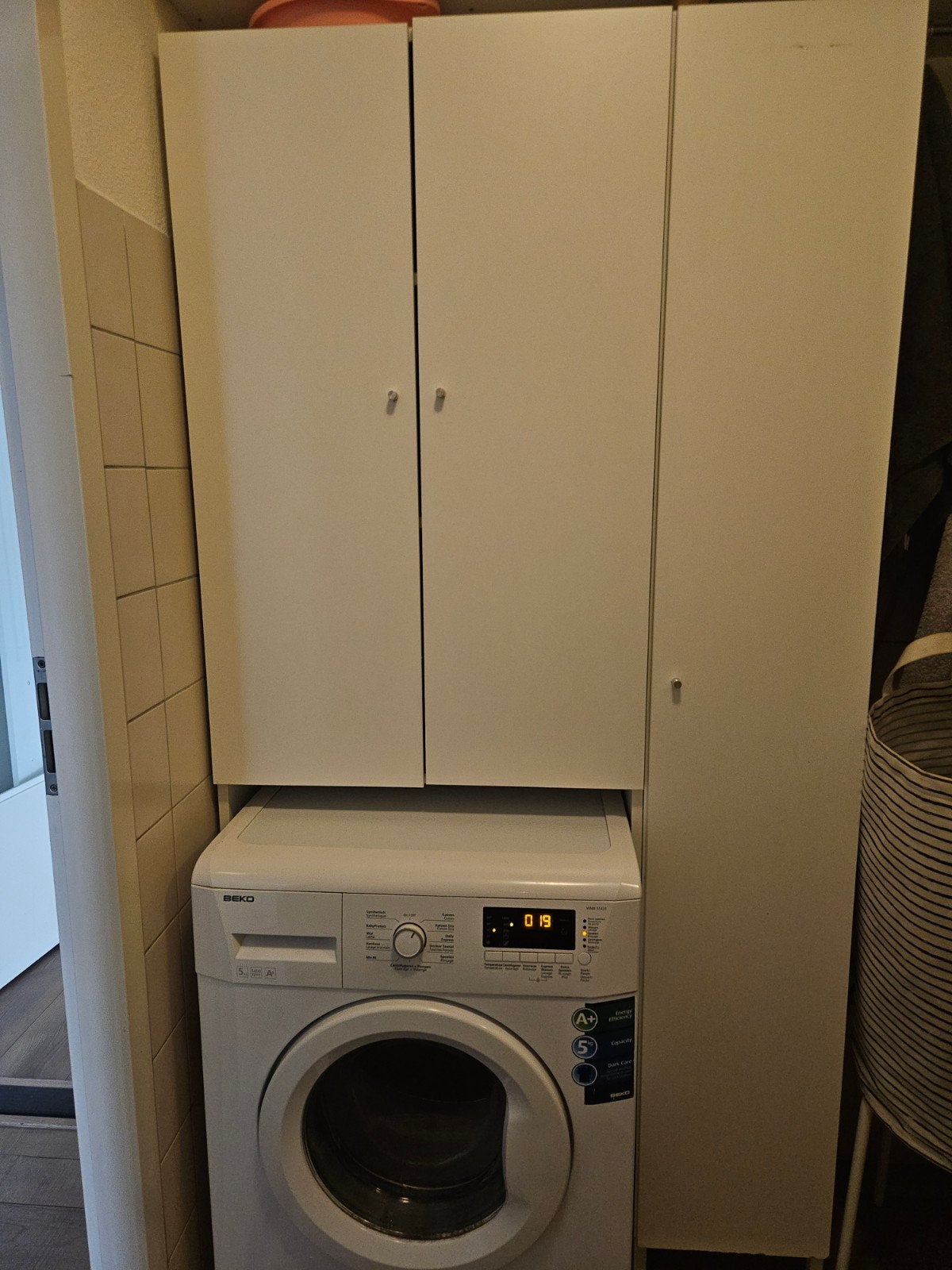 IKEA Nysjon kast voor was machine +kast, Ophalen, (Half)hoge kast, 50 tot 100 cm, Zo goed als nieuw