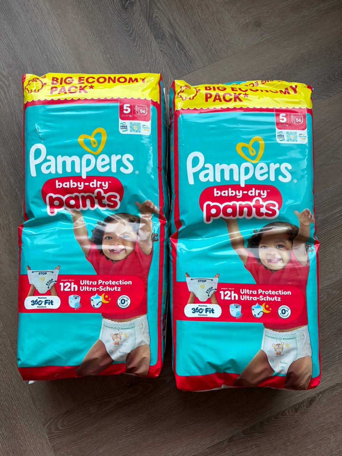 2 pakken Pampers Baby-Dry Pants maat 5 – 112 stuks, Ophalen of Verzenden, Nieuw