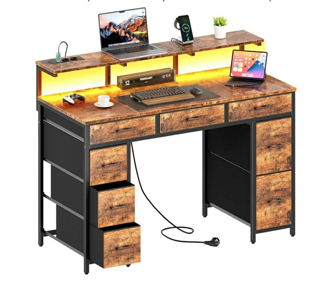 gametafel , pc tafel , computerbureau met lades., Ophalen, 120 cm, 50 cm, Nieuw