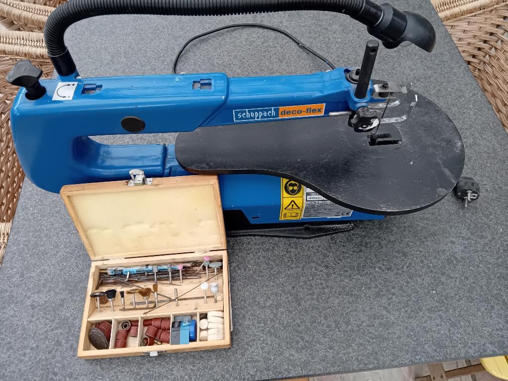 Figuurzaagmachine, Doe-het-zelf en Verbouw, Gereedschap | Zaagmachines, Ophalen, Scheppach, Zo goed als nieuw, 30 tot 70 mm