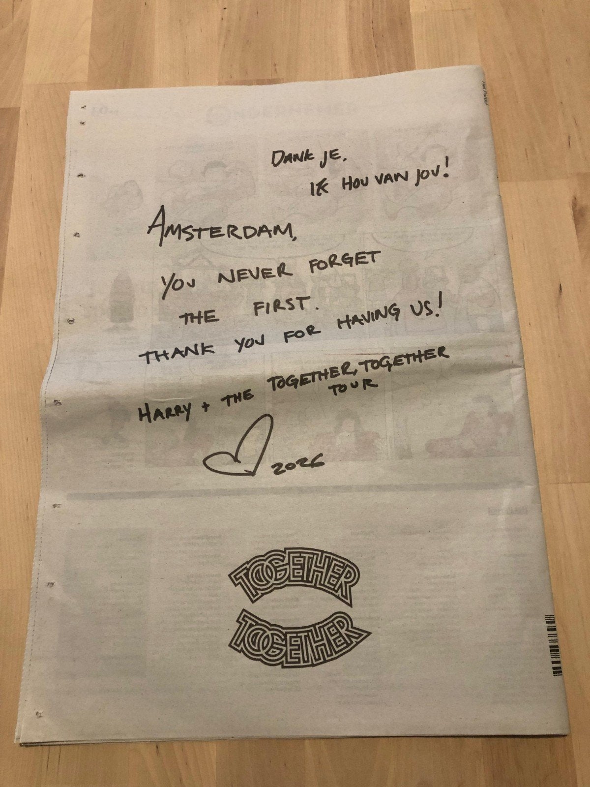 Harry Styles, Ophalen of Verzenden, Gelezen, Krant