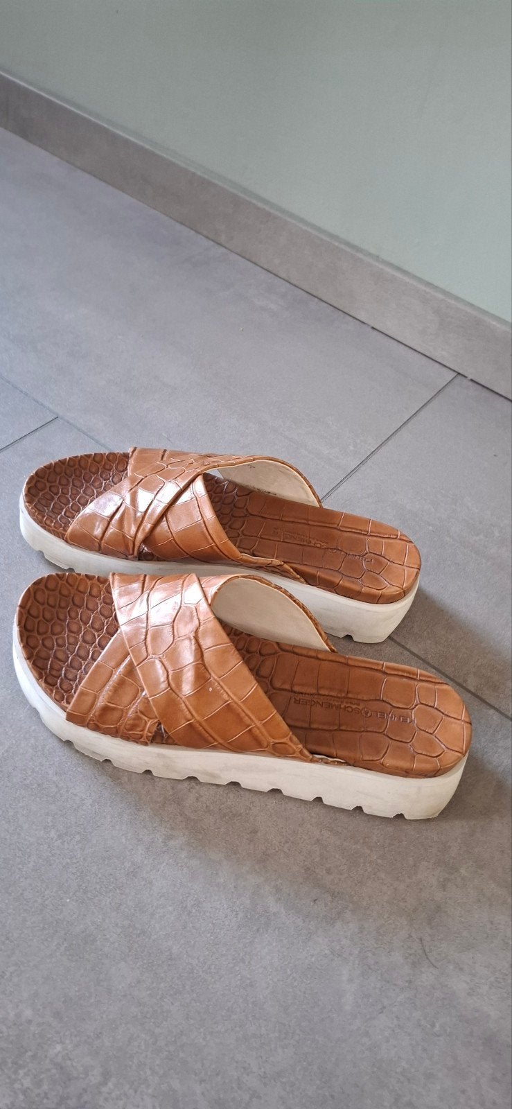 Kennel & Schmenger schoenen instappers slippers bruin 40, Bruin, Instappers, Ophalen of Verzenden, Kennel & Schmenger