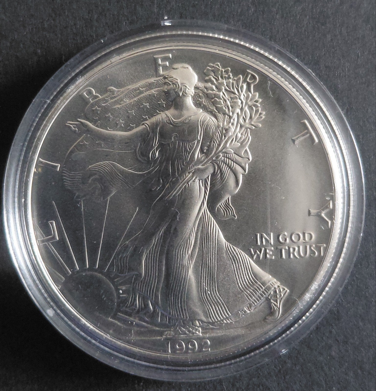 American Silver Eagle 1992 1 oz 999 zilver, Verzenden, Zilver