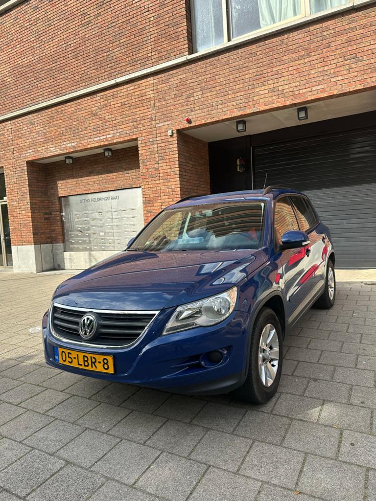 Volkswagen Tiguan 2.0 TDI 103KW 4MOTION DSG 2008 Blauw, Stof, Zwart, 4 cilinders, 2000 kg