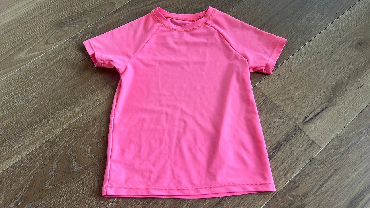 Uv shirt maat 110, Gebruikt, Bikiniset, Meisje, Ophalen of Verzenden