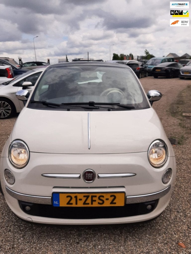 Fiat 500 0.9 TwinAir Lounge Automaat Airco Leer Pano Nette A, Auto's, Fiat, Euro 5, 86 pk, Gebruikt, 31 €/maand