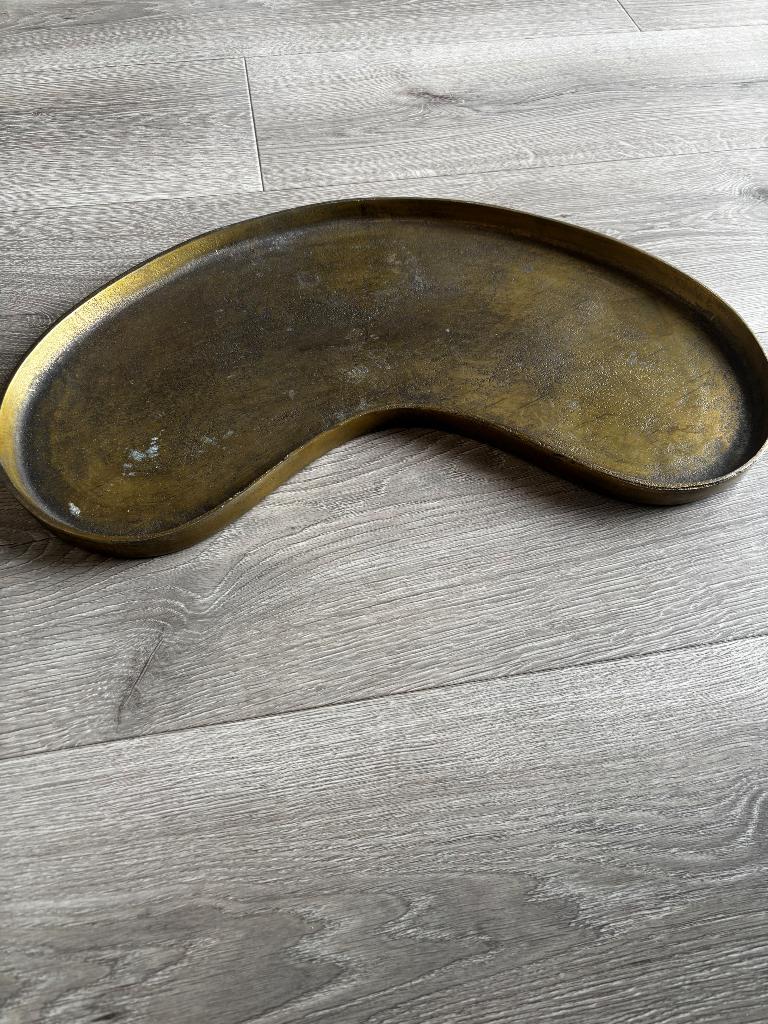 Dienblad organisch, Huis en Inrichting, Woonaccessoires | Dienbladen, Ophalen, Gebruikt, Overige vormen, Metaal